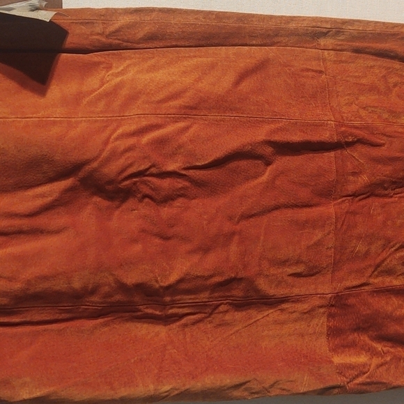 Vintage Global Identity Leather G-III Midi Suede / Leather Skirt Sz 9/10 NWT - Picture 4 of 12